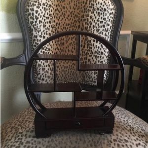 Vintage Oriental curio shelf for miniatures